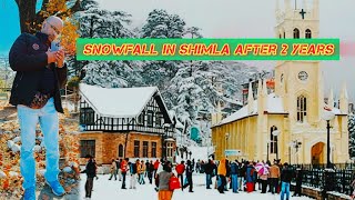 Shimla First Snowfall  Shimla snowfall Today  Shimla Himachal Pradesh 2024 [upl. by Dearr]