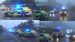 High Security Prison Convoy Transporting Prisoners To Liverpool Crown Court From HMP Strangeways [upl. by Gisella]