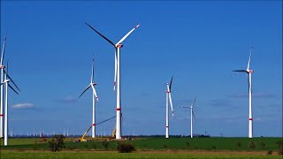 Repowering in Drohndorf Wind Farm Wind World Repower DeWind Vensys wind turbines 942020part 2 [upl. by Ecnarolf]