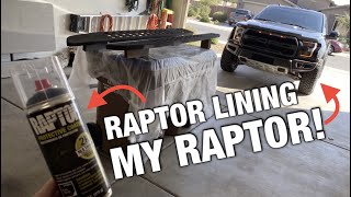 Raptor Lining My Faded and Scratched Raptor Running Boards [upl. by Norvan452]