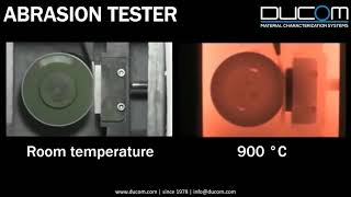 Ducom Abrasion Tester  High Temperature Tribology [upl. by Acnairb]