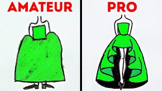 23 ASTUCES DE DESSINS FACILES POUR LES DÉBUTANTS [upl. by Nalyac]