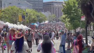 Thousands attend annual SF Pride Parade [upl. by Aehsal]