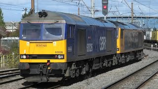 Fantastic Freight Train Movementslight Engines At Doncaster Station 10th October 24 [upl. by Bronwen]