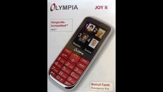 Olympia 2220 Joy II Mobile Phone for Seniors [upl. by Ramses]