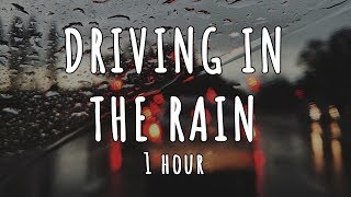 Driving in the Rain 1 Hour  ASMR Rainy Drive Sounds  Sleep Meditation Study White Noise [upl. by Ayhdiv]