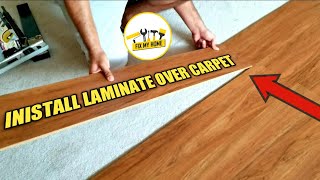 DIY  How to install amp should you Install laminate over carpet [upl. by Sible]