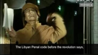 Gaddafi funny speech 2011 with English subtitles [upl. by Enileuqaj]