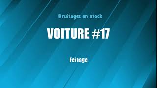 VOITURE 17 Freinage bruitage gratuit [upl. by Church228]