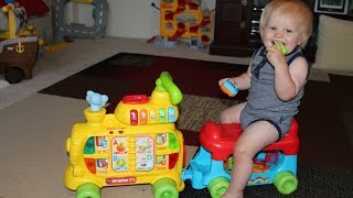 VTech SittoStand Alphabet Train Playtime Review [upl. by Haveman]