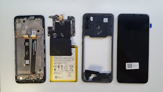 Motorola Moto G50 disassembly LCD replacement [upl. by Nocaed39]