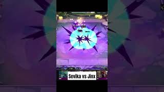 Sevika vs Jinx tft leagueoflegends teamfighttactics 3star sevika Jinx [upl. by Dlanar]