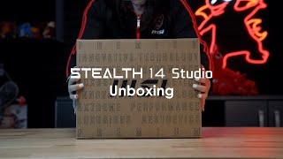 Stealth 14 Studio A13x Unboxing  MSI [upl. by Resneps]