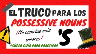 🔴 LOS SUSTANTIVOS POSESIVOS en INGLÉS  INGLÉS en 123 ✏️ [upl. by Rodmun]