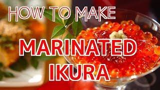 How to Make Marinated Ikura Salmon Roe【Sushi Chef Eye View】 [upl. by Klockau]