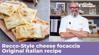 RECCOSTYLE CHEESE FOCACCIA  Traditional Italian Recipe [upl. by Nyleahcim]