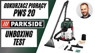 Odkurzacz piorący PARKSIDE PWS 20 unboxing test recenzja Karcher Puzzi killer [upl. by Oskar]