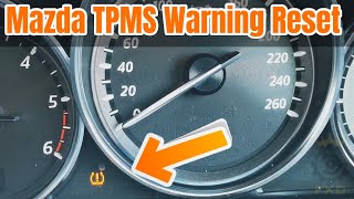 How To Reset The Tyre Pressure Warning Light TPMS in a Mazda CX5 20132018 [upl. by Owain]