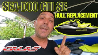 2021 SeaDoo GTI SE Hull Replacment  Sea Doo Jetski tech tips  SeaDoo mechanic  Calas World Ep14 [upl. by Marron]