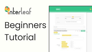 How to use the Interleaf AI Worksheet Generator [upl. by Kcireddor]