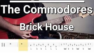 The Commodores  Brick House Bass Cover TABS [upl. by Nitsed]