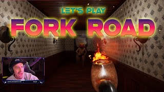 Cai plays Fork Road short horror game [upl. by Nosemaj]