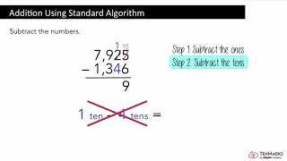 Subtraction Using Standard Algorithm 4NBT4 [upl. by Aldercy]