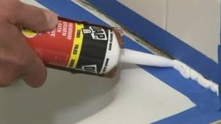 Caulk Your Tub with Blue Tape Easily  Quick Tip [upl. by Eugaet932]