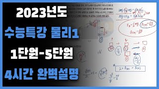 2023 수능특강 물리1 2023 수특 물리1  1단원부터 5단원 역학과 에너지 상세풀이 간단해설 🔥🔥 단원별 점수별 타임링크 O [upl. by Tunnell]