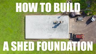 How to Build a Gravel Shed Foundation [upl. by Fitts]