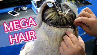 COMO COLOCO MEGA HAIR DE PONTO AMERICANO [upl. by Uhthna]