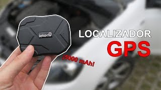 Localizador GPS para el coche o moto con 5000 mAh de batería [upl. by Aissat515]