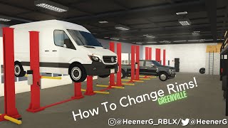 How To Change Your Vehicles Rims In Roblox Greenville New update [upl. by Kathleen278]