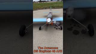 OS Engines 46 AX2 glow rc plane engine in action [upl. by Roobbie]