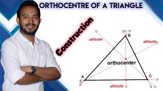 Orthocentre of a triangleHow to construct [upl. by Eusadnilem]