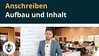 Bewerbung Anschreiben  Aufbau und Inhalt [upl. by Naimed367]