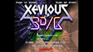 Xevious 3DG PlayStation 1996 1CC No Death EXTRA HARD 60Fps [upl. by Maleen876]