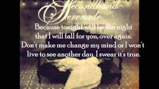 Fall For You Secondhand Serenade Lyrics [upl. by Barcot]