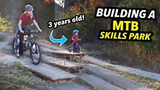 Building and Donating an Entire Mini Mountain Bike Park for KIDS [upl. by Mcmillan]