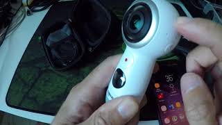 Câmera Samsung Gear 360° Smr210 2017 4k Bluetooth Nfc Usb [upl. by Doss667]