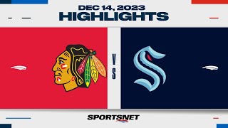 NHL Highlights  Blackhawks vs Kraken  December 14 2023 [upl. by Prendergast]