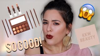 KKW BEAUTY MATTE COCOA FULL COLLECTION REVIEW  DEMO  SWATCHES [upl. by Schnell]