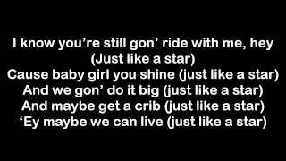 JCole  Like A Star Lyrics on Screen [upl. by Vullo110]