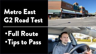 Metro East G2 Road Test  Full Exam with Route amp Tips on How to Pass Your Driving Test in Toronto [upl. by Volding]