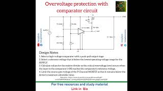 Overvoltage protection with comparator circuit [upl. by Erhart]