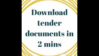 How to download any tender documents in 2mins [upl. by Alice]