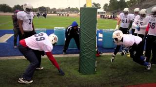 Defensive Line Drill Stance and Shock Drill Gary Salgado [upl. by Cash]