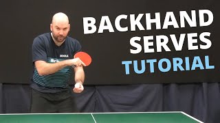 How to do top quality BACKHAND serves with Craig Bryant [upl. by Kirk]