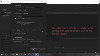 how to change bitrate from Adobe After Effects [upl. by Ardnalac]