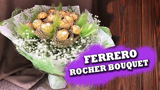 Ferrero Rocher Bouquet Tutorial  DIY How to make Chocolate Bouquet [upl. by Arocat]